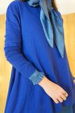Mabel Dip Side Stretch Fine Knit Lapis /30=